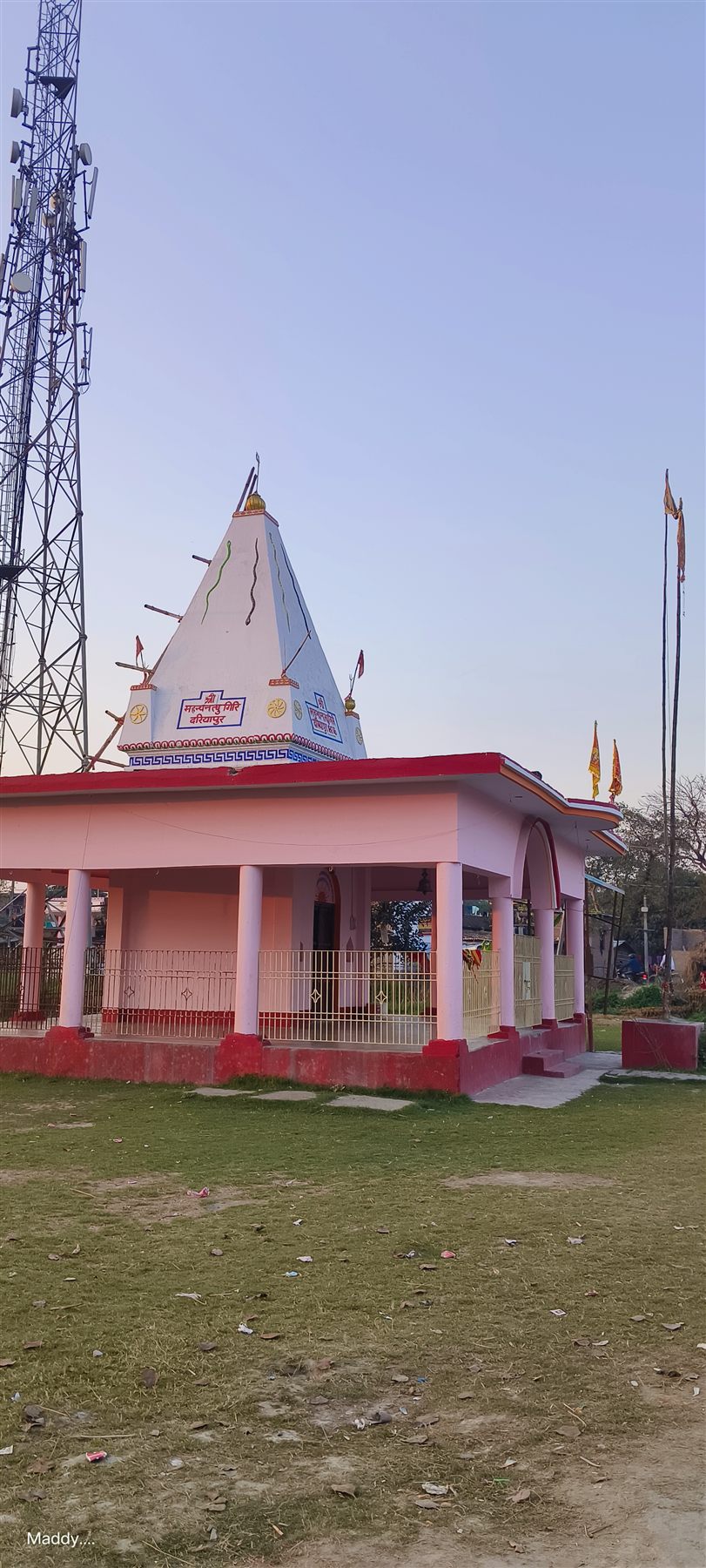 Temple facade in daylight