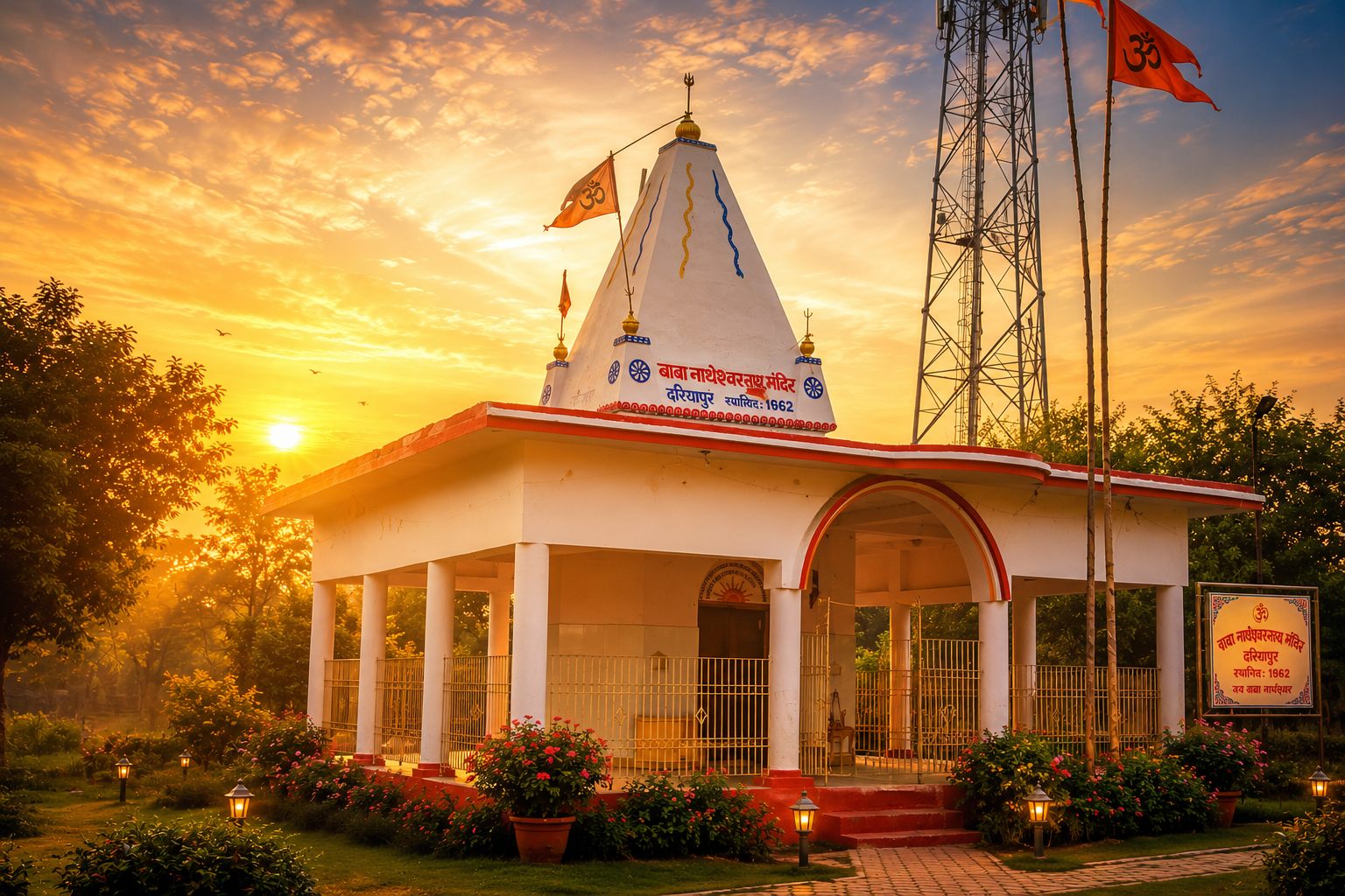 Featured evening portrait of the mandir